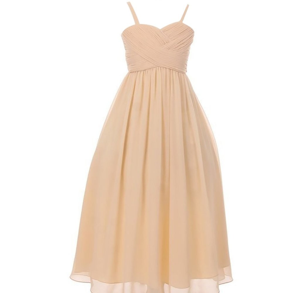 Little Toddler Dress Chiffon Pageant Easter Wedding Pageant Girl Dress Ivory 4